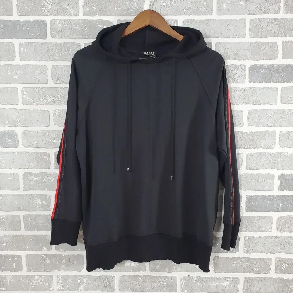 Bylyse Spenard Hoodie Women's Large Black Bamboo Long Sleeve‎ Hooded Pullover